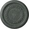 Ekena Millwork Federal Roped Small Medallion (Canopies up to 6"), 12 5/8"OD x 1 1/8"P, Athenian Green Crackle CM12FEAGC - alternate 1